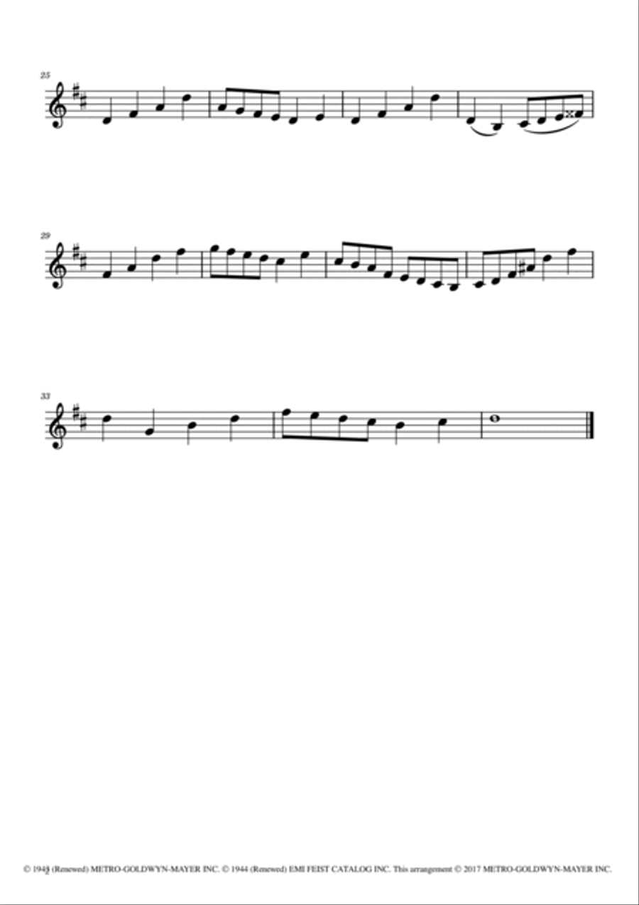 Have Yourself A Merry Little Christmas Saxophone Quartet scores gallery preview page 6