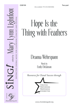 Book cover for Hope Is the Thing with Feathers
