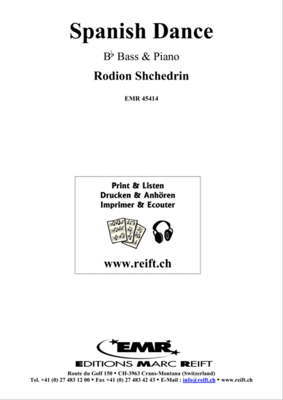 Spanish Dance Spanish Dance Piano Accompaniment scores gallery preview page 1