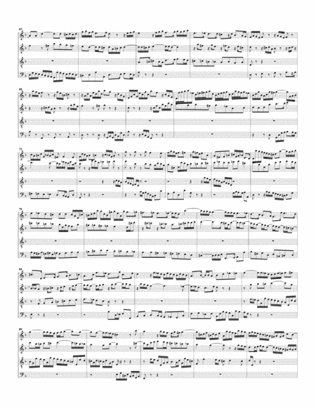 Fugue on a theme by Albinoni, BWV 951 (arrangement for 4 recorders)