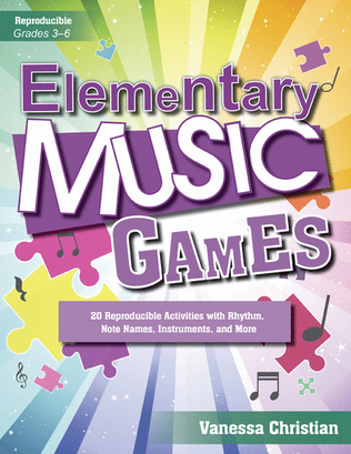 Book cover for Elementary Music Games