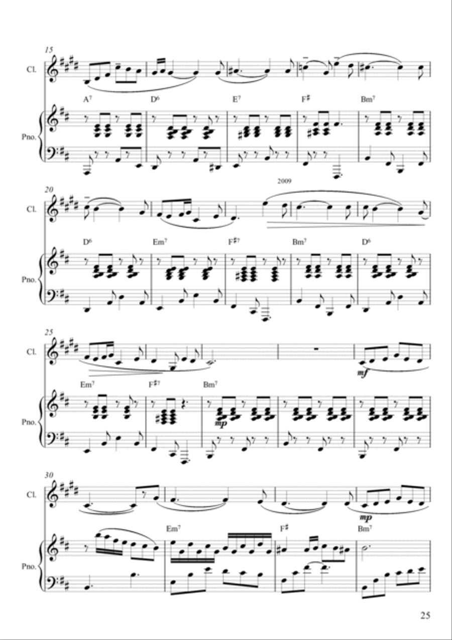 Serenade Clarinet Solo scores gallery preview page 2