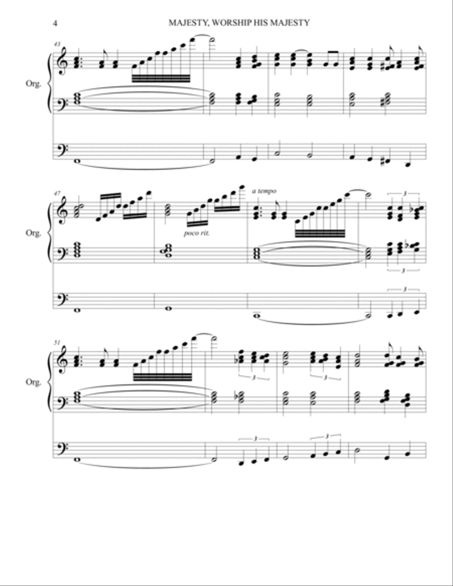 Majesty Organ Solo scores gallery preview page 4