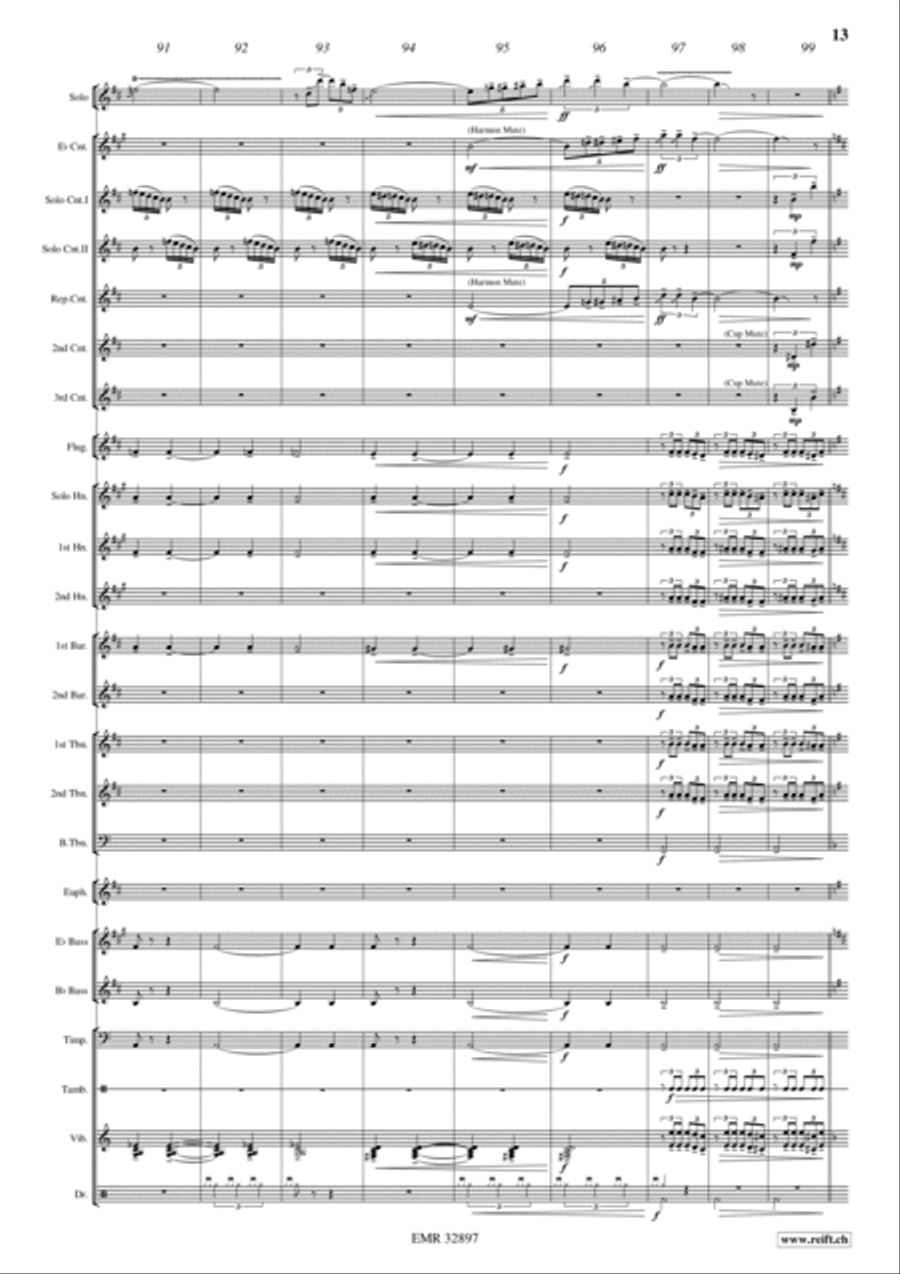 American Sketches Brass Band scores gallery preview page 14