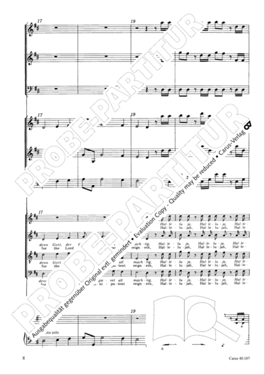 Halleluja (Jesus erschliesst uns die Schrift) 4-Part scores gallery preview page 9