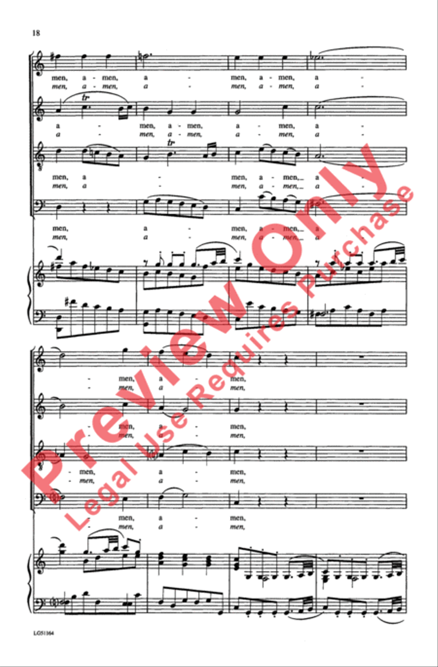 Dixit Dominus, K. 399 Dixit Dominus, K. 399 4-Part scores gallery preview page 18