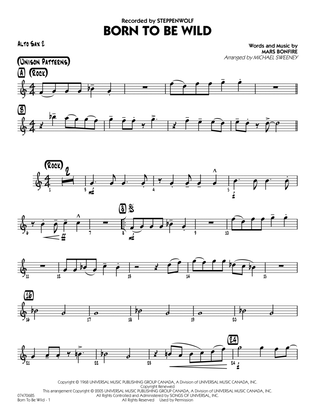 Book cover for Born to Be Wild (arr. Michael Sweeney) - Alto Sax 2