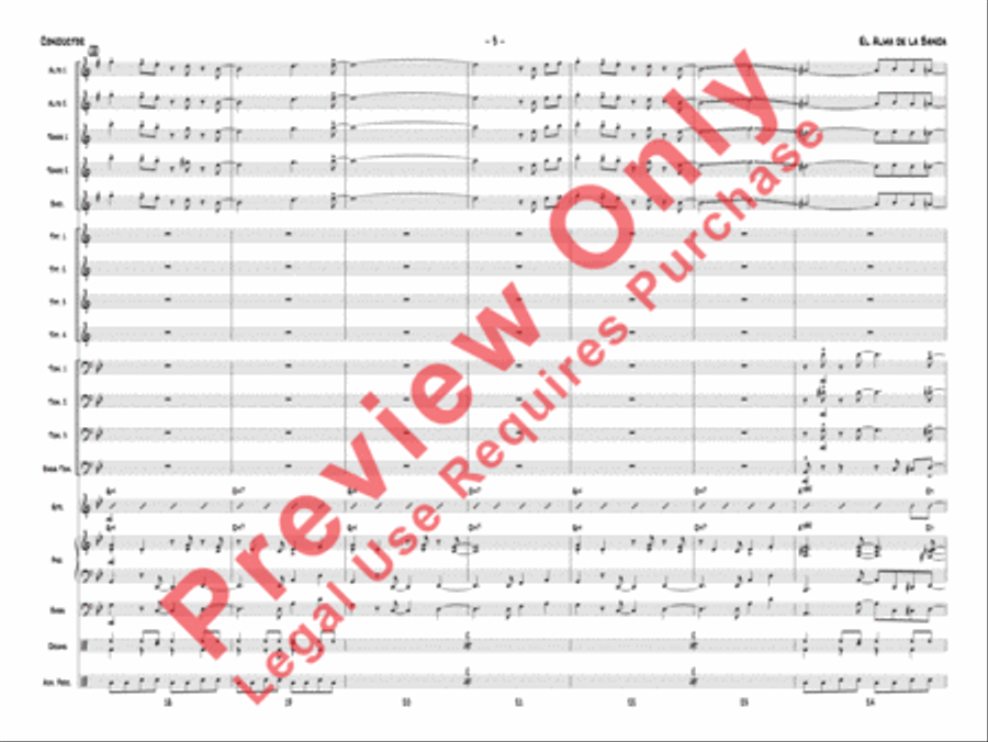 El Alma de la Banda El Alma de la Banda Jazz Ensemble scores gallery preview page 6