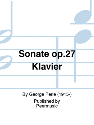 Sonate op.27 Klavier