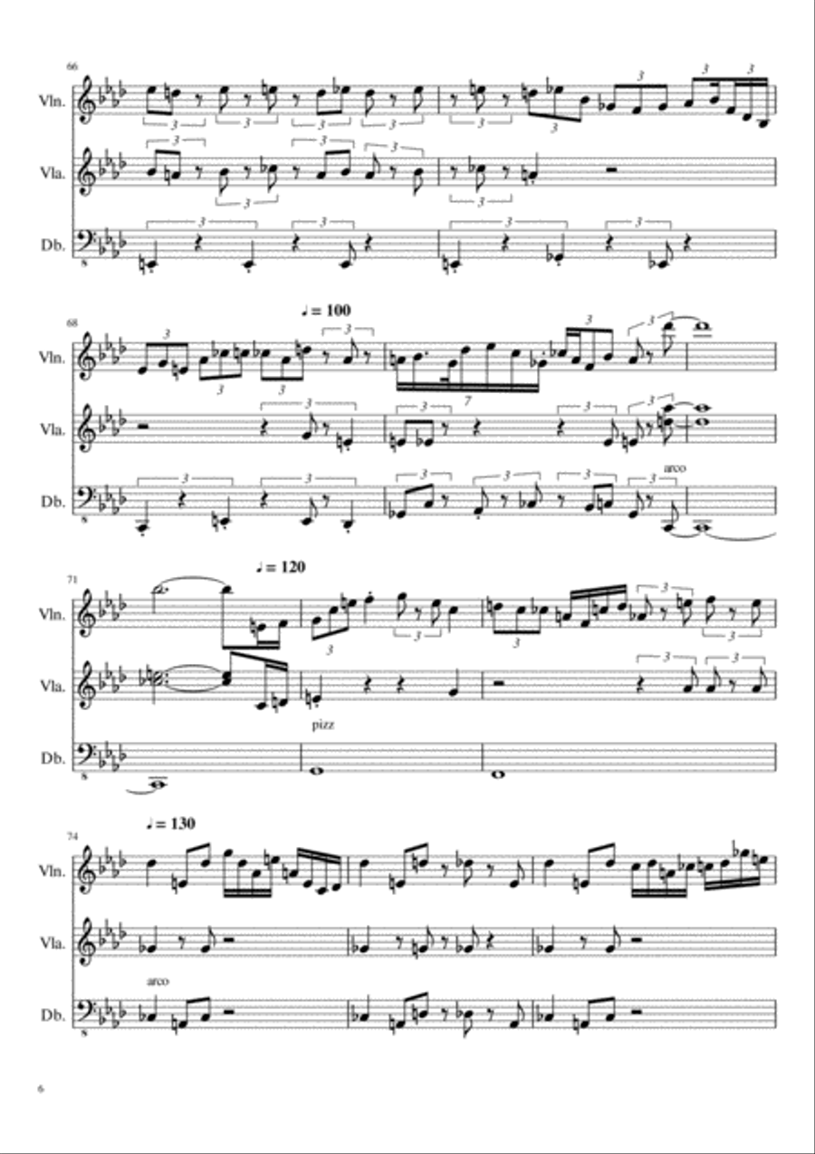 Remembrance Suite String Trio scores gallery preview page 6