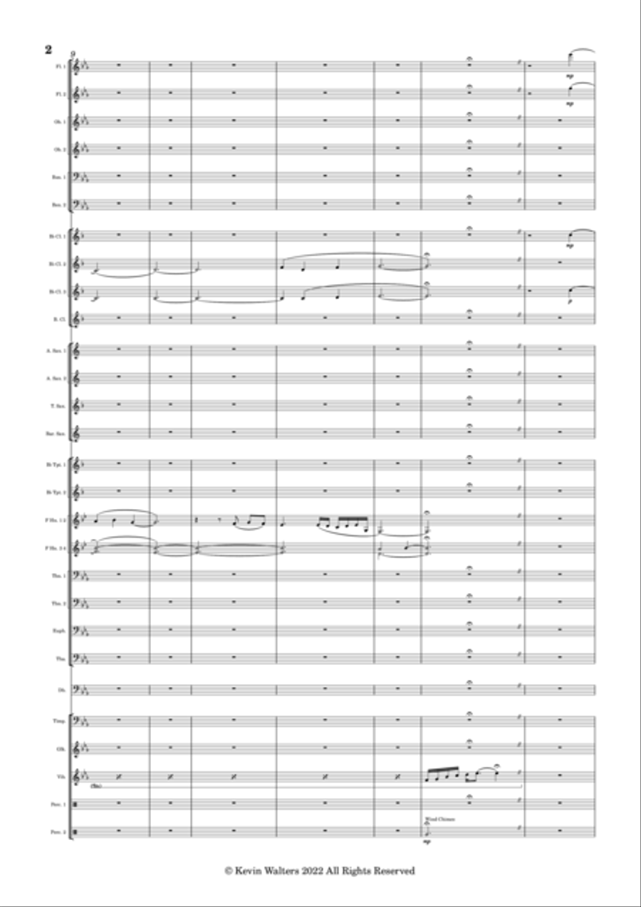 Rays of Light Concert Band scores gallery preview page 2