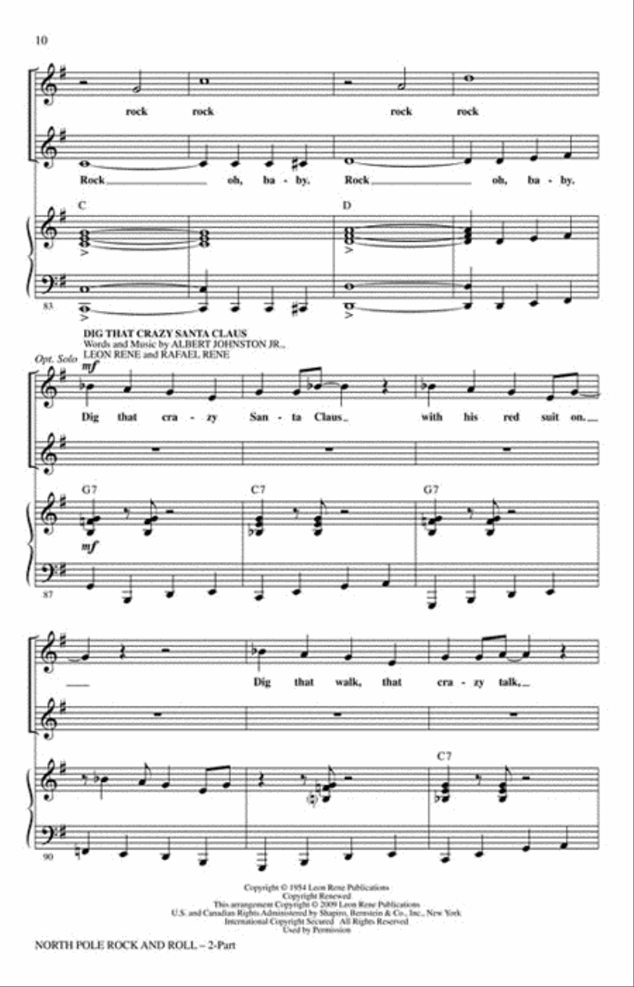 North Pole Rock and Roll 2-Part scores gallery preview page 4
