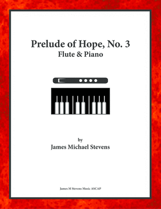 Book cover for Prelude of Hope, No. 3, Flute & Piano