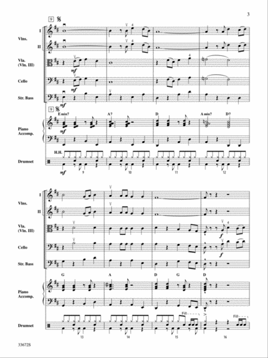 Feliz Navidad Feliz Navidad String Orchestra scores gallery preview page 3