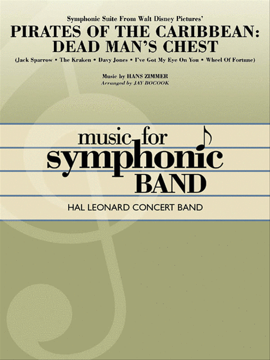 Symphonic Suite from Pirates of the Caribbean: Dead Man's Chest Concert Band scores gallery preview page 1