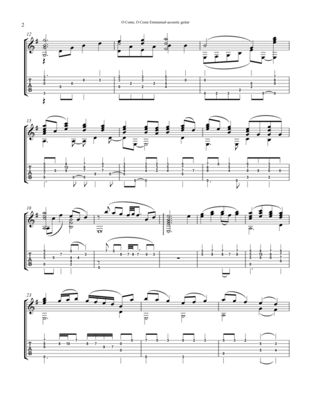 Guitar solo-O Come, O Come Emmanuel image number null