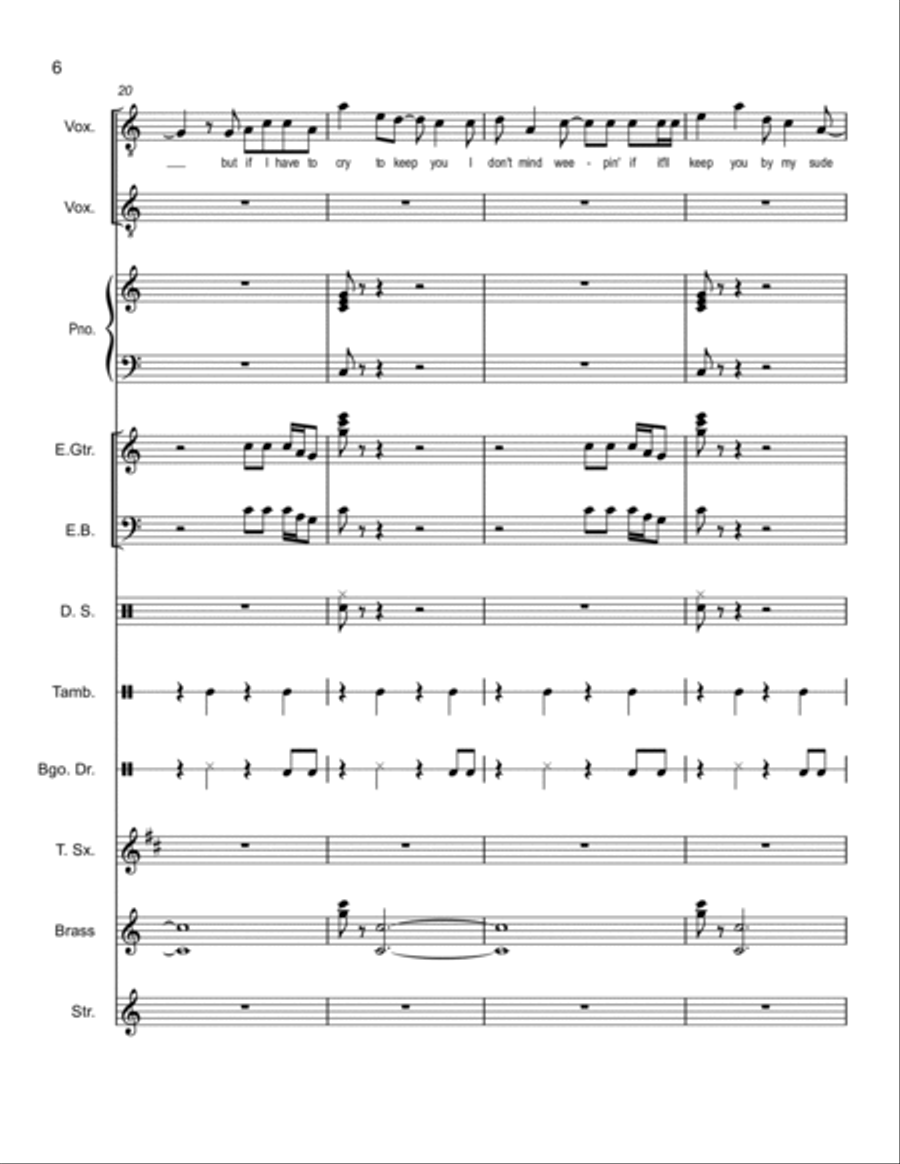 Ain't Too Proud To Beg Choir scores gallery preview page 6