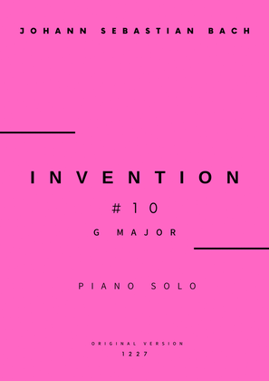 Invention No.10 in G Major - Piano Solo (Original Version)