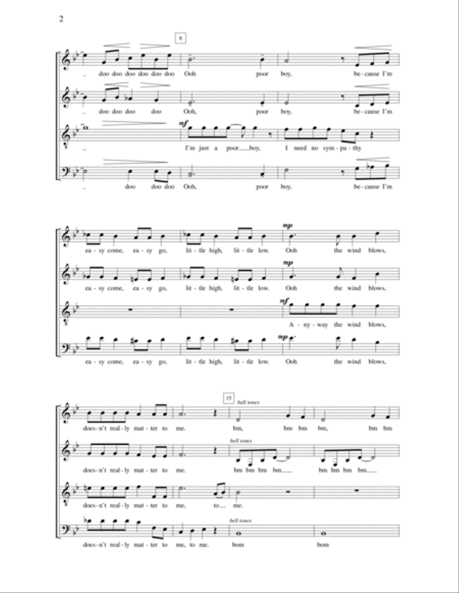 Bohemian Rhapsody (arr. Deke Sharon) 4-Part scores gallery preview page 2