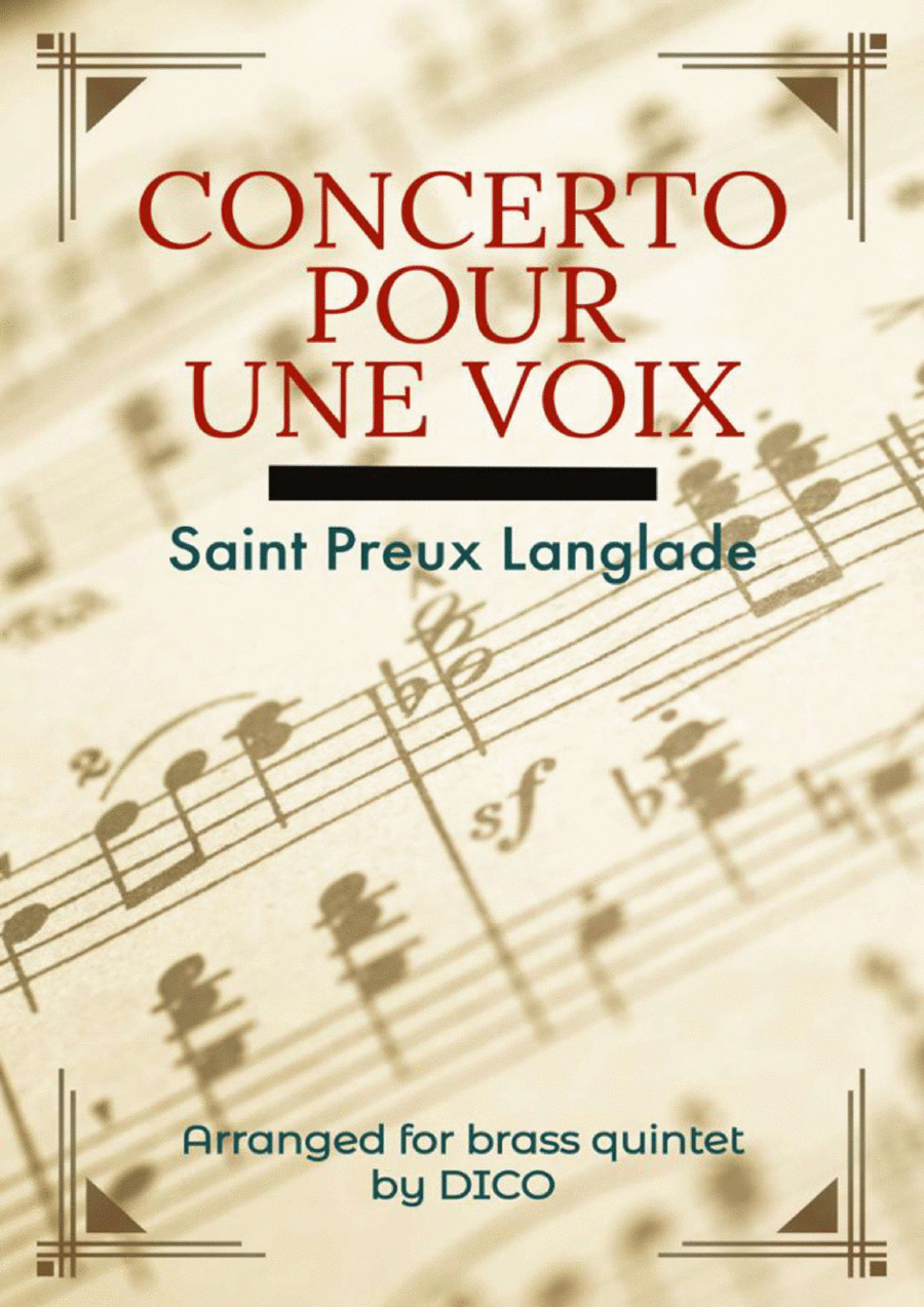 Concerto Pour Une Voix Brass Ensemble scores gallery preview page 1