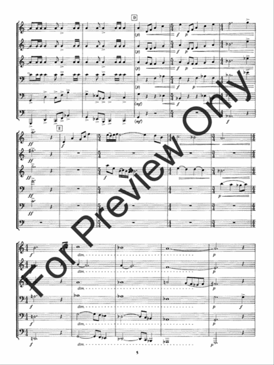 Chorale and Fugato Baritone Horn BC scores gallery preview page 7