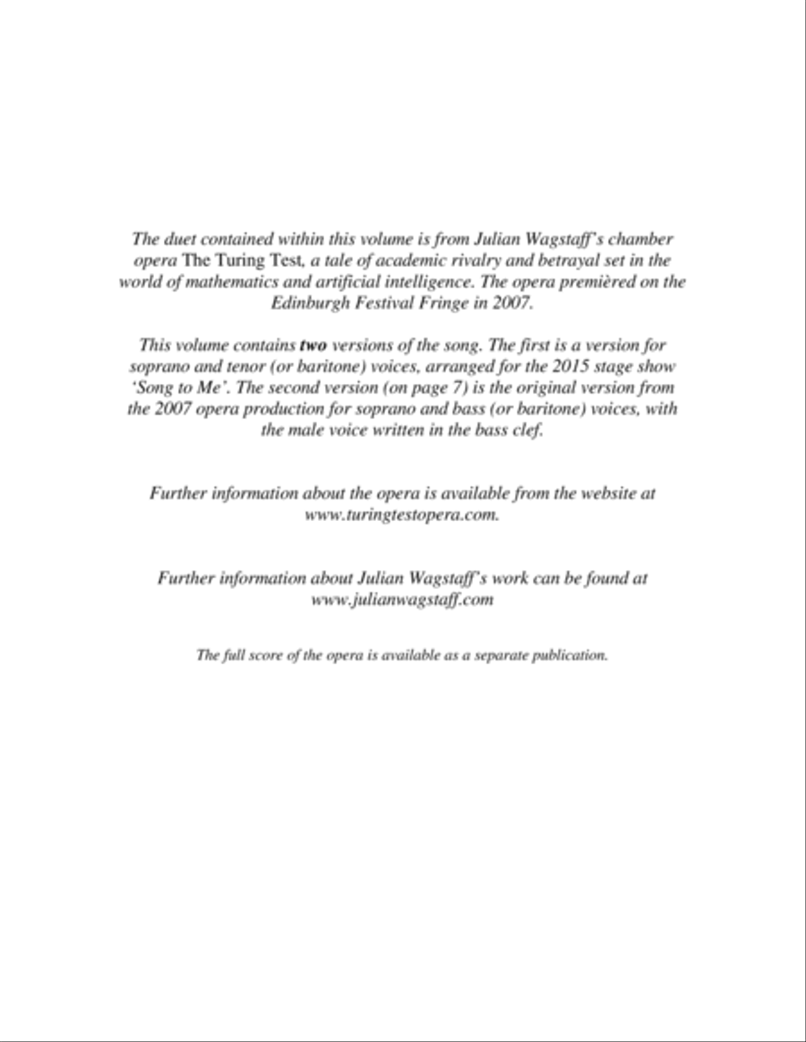The Hummingbird Duet (from the opera The Turing Test) Vocal Duet scores gallery preview page 2