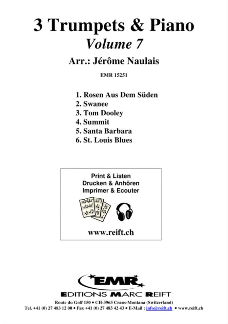 3 Trumpets & Piano Vol. 7 Trumpet Trio scores gallery preview page 2