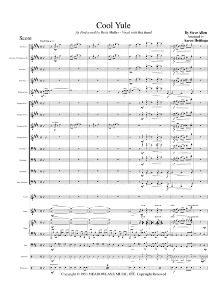 Cool Yule Large Ensemble scores gallery preview page 3