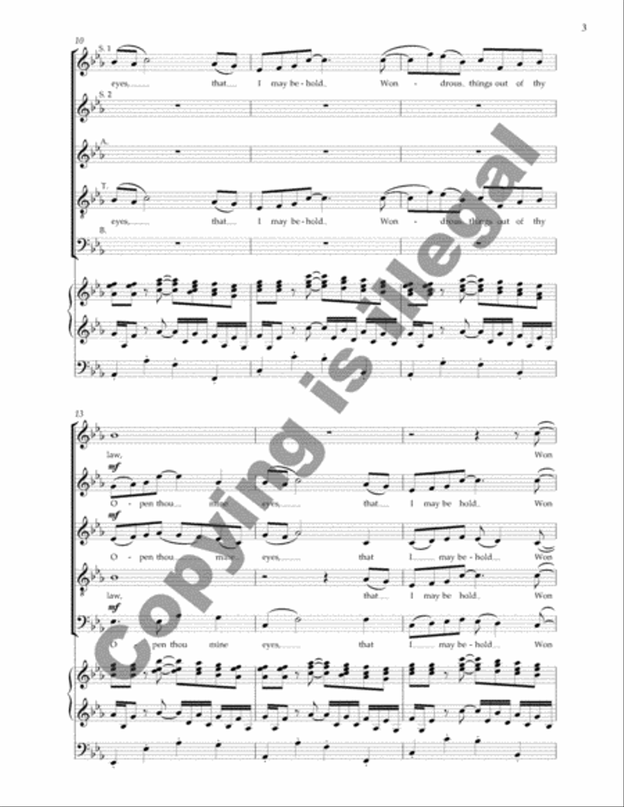 Open thou mine eyes Open thou mine eyes SSATB scores gallery preview page 4