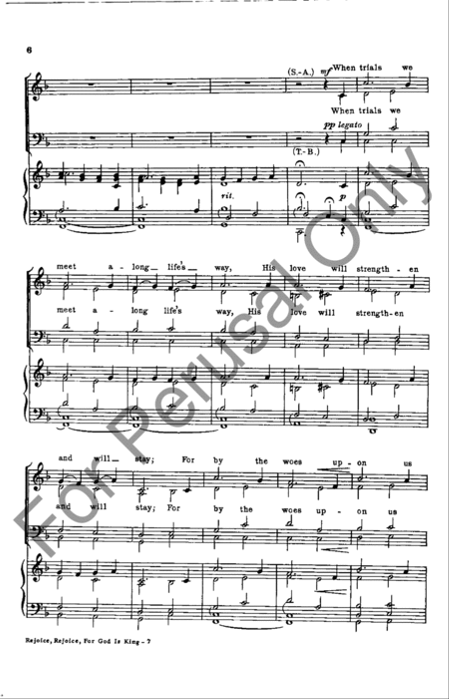 Rejoice, Rejoice, For God Is King SSATB scores gallery preview page 6