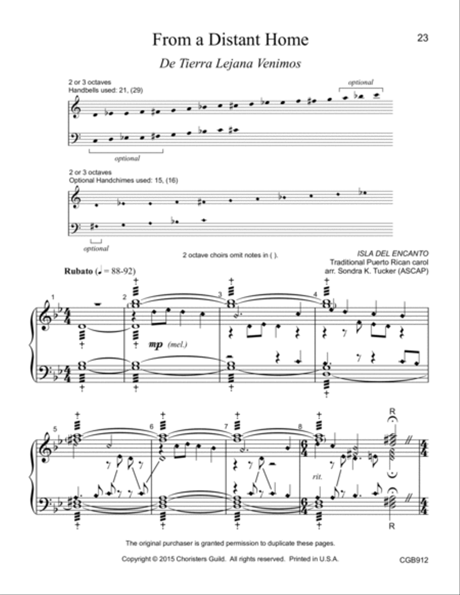 Christmas Near and Far (2-3 octaves) 3-Octaves scores gallery preview page 5