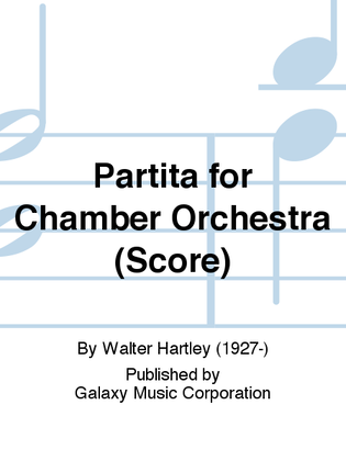 Book cover for Partita for Chamber Orchestra (Score)