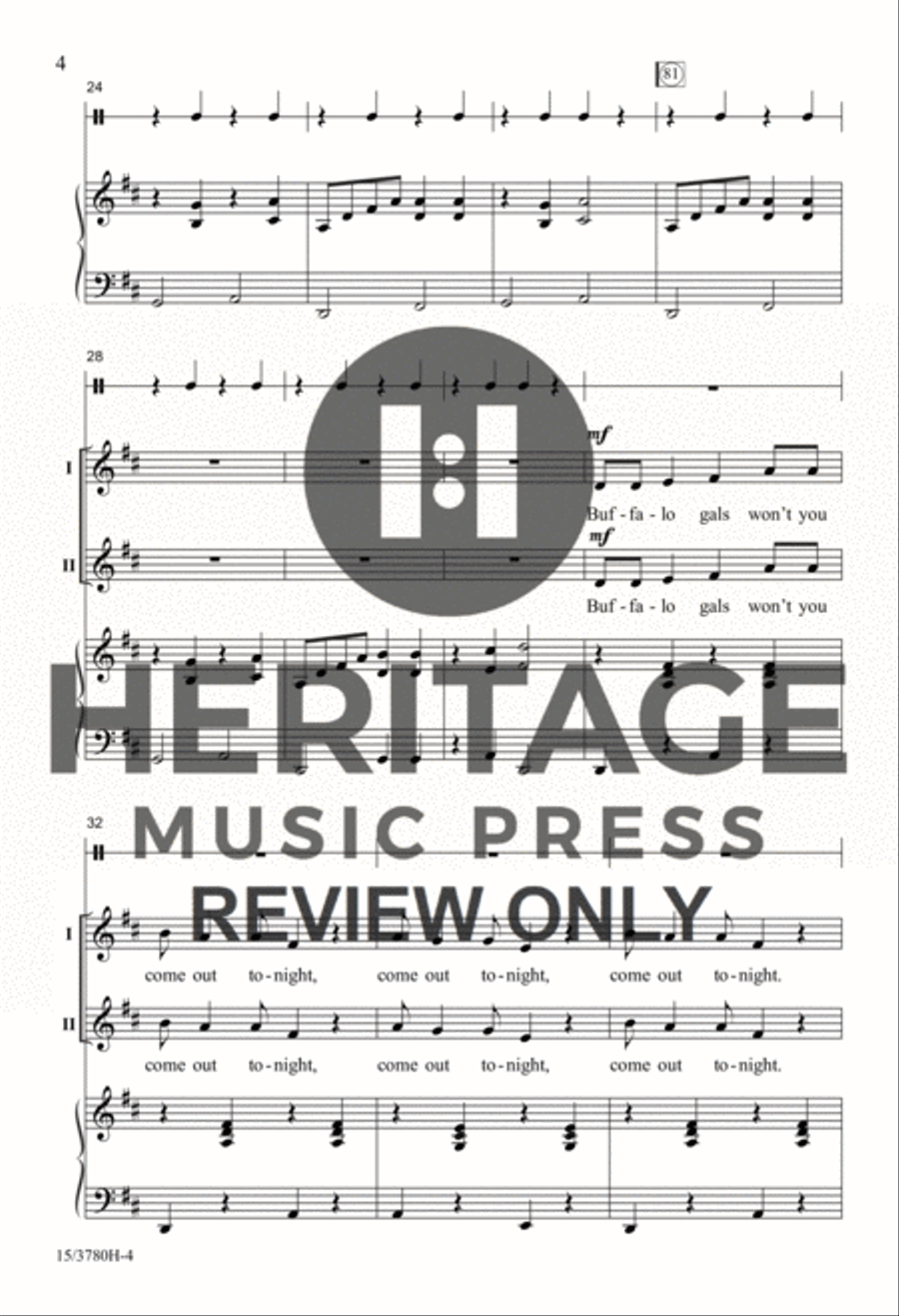Folk Songs from the American West 2-Part scores gallery preview page 4