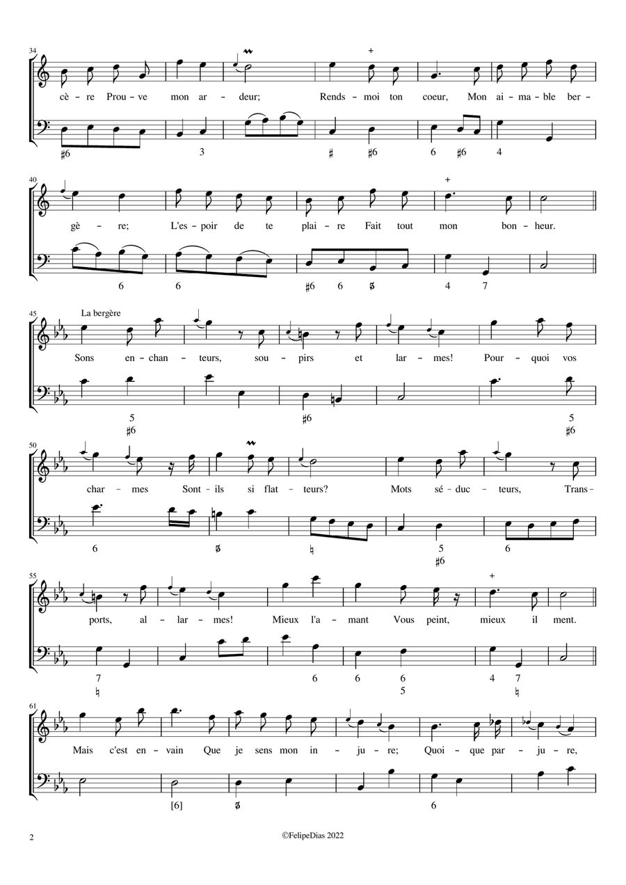 Rends-moi ton coeur Voice Solo scores gallery preview page 2
