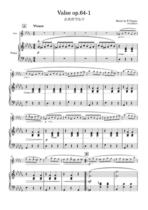 "Valse op.64-1" (Desdur) oboe & piano, 2nd edition