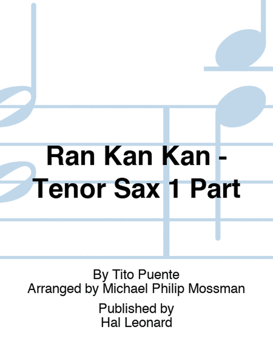 Ran Kan Kan - Tenor Sax 1 Part