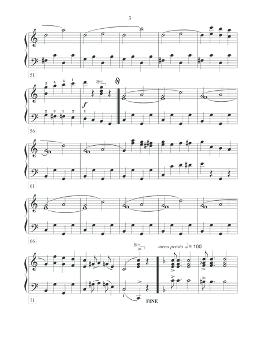 Breezy Rider Rag Piano Solo scores gallery preview page 3