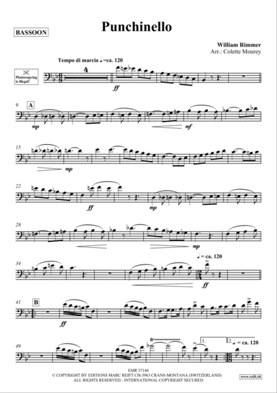 Punchinello Bassoon Solo scores gallery preview page 2
