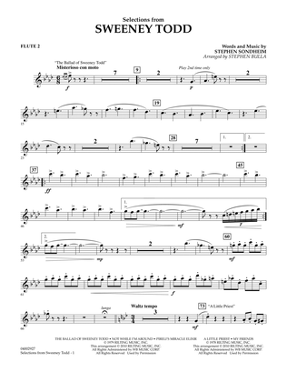 Selections from Sweeney Todd (arr. Stephen Bulla) - Flute 2