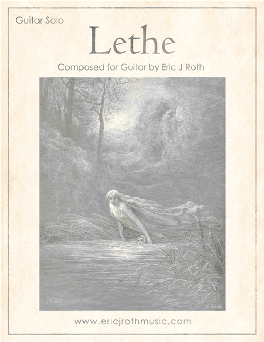 Lethe Guitar Solo scores gallery preview page 1