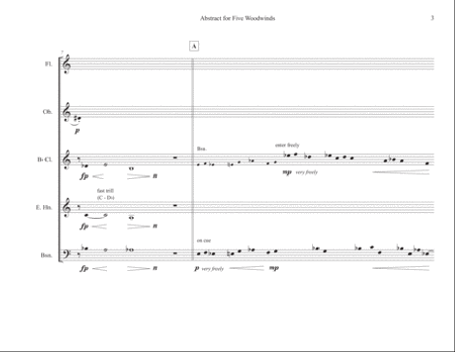 Abstract Woodwind Quintet scores gallery preview page 3