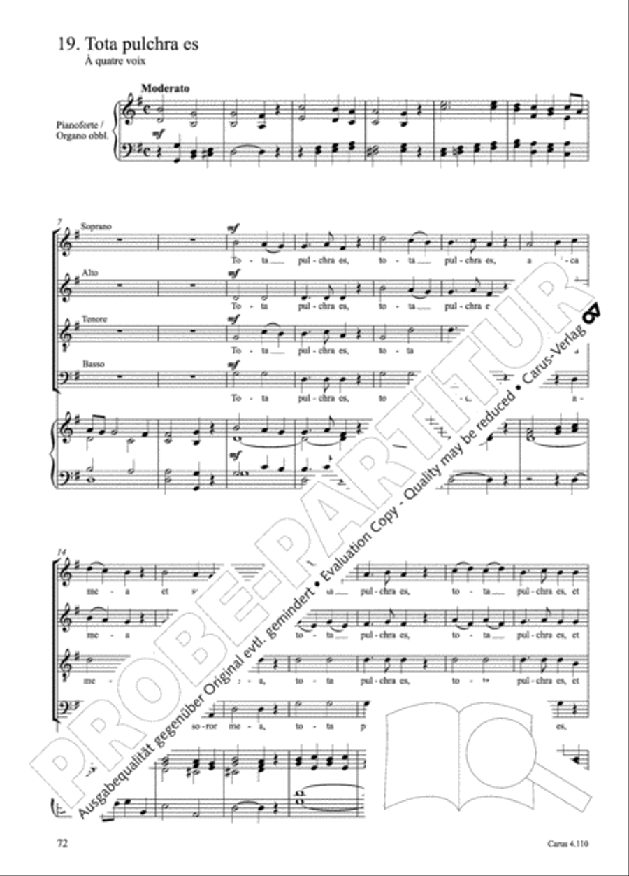 20 Latin Motets (Chants sacres latin/ 20 latein. Motetten) 4-Part scores gallery preview page 73