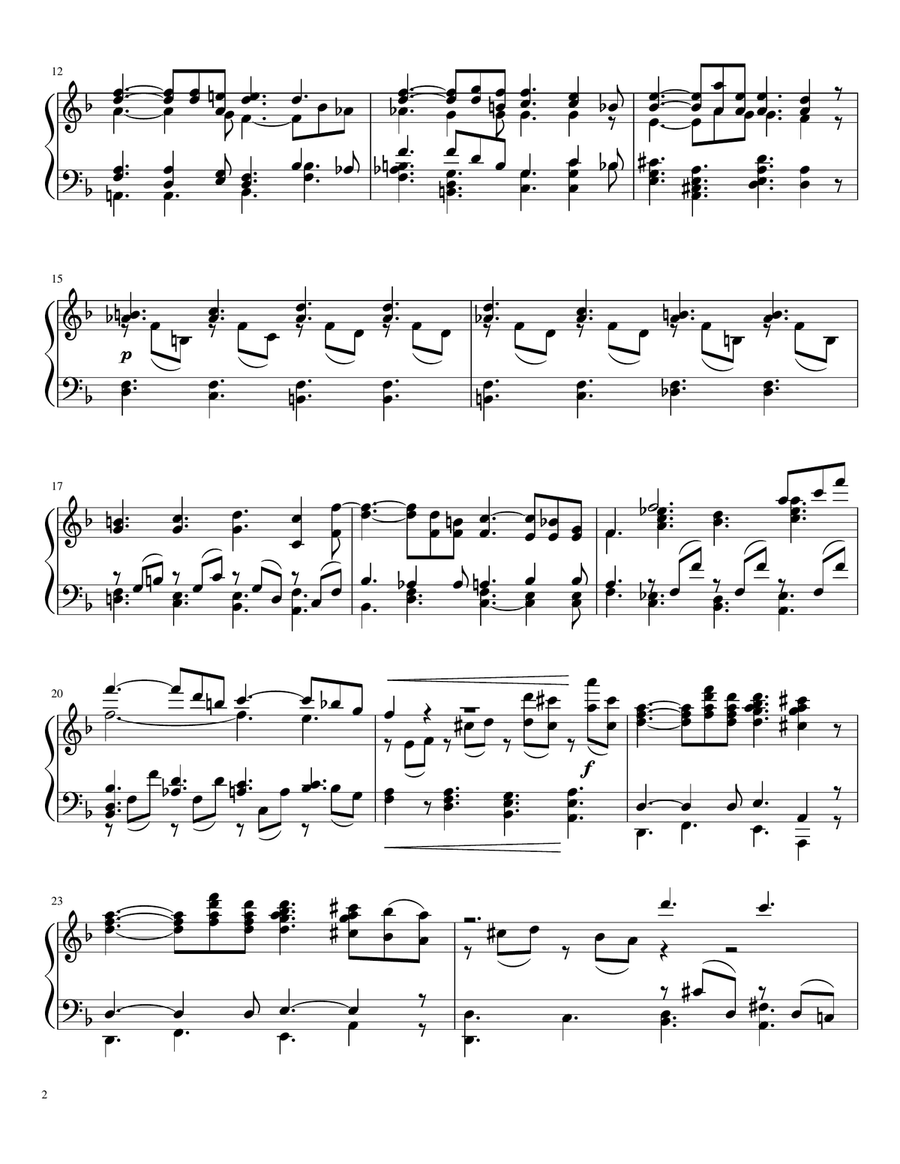 Lacrimosa Lacrimosa Piano Solo scores gallery preview page 2