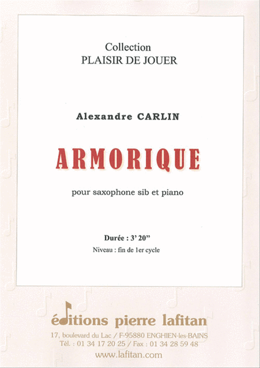 Armorique Armorique Tenor Saxophone scores gallery preview page 1