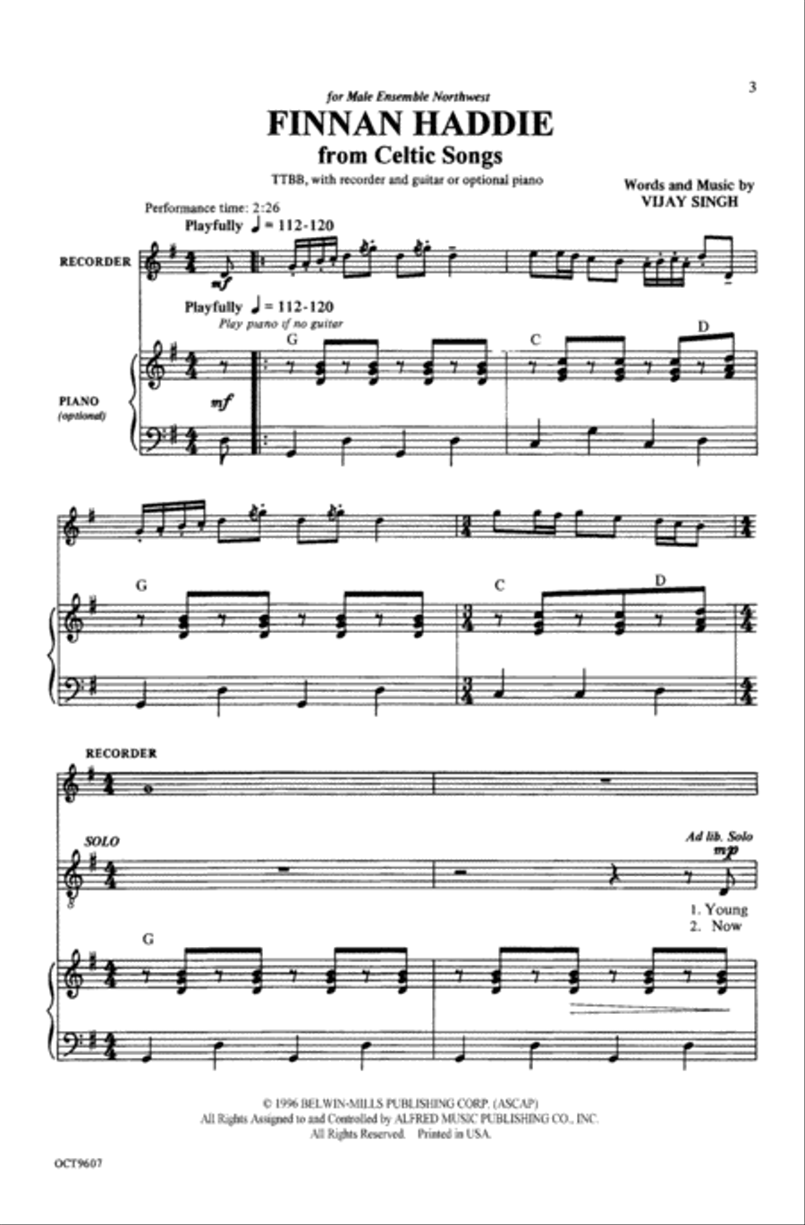 Finnan Haddie (from Celtic Songs) Choir scores gallery preview page 2