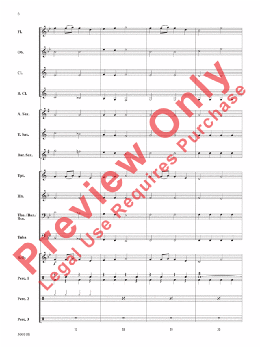A Holiday Santa-bration Concert Band scores gallery preview page 7