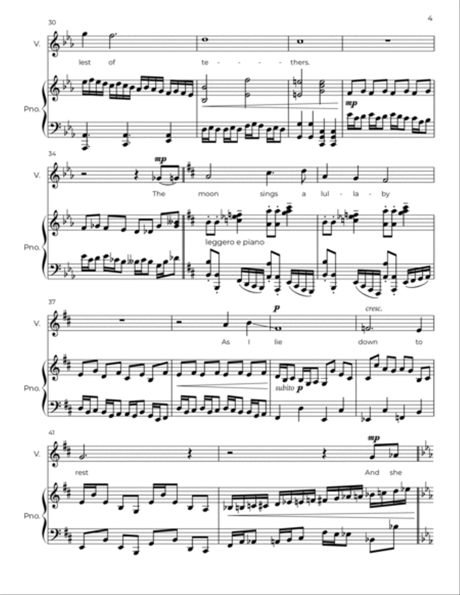 Gentle Tether Voice scores gallery preview page 4