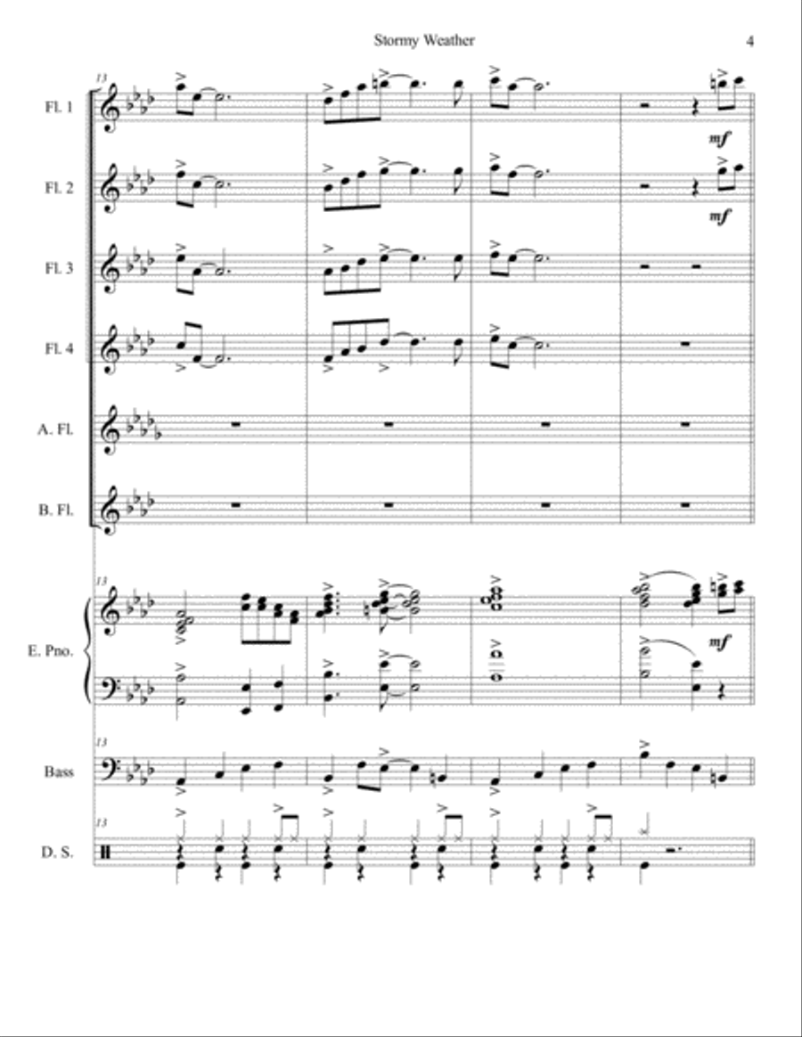 Stormy Weather Stormy Weather Small Ensemble scores gallery preview page 4