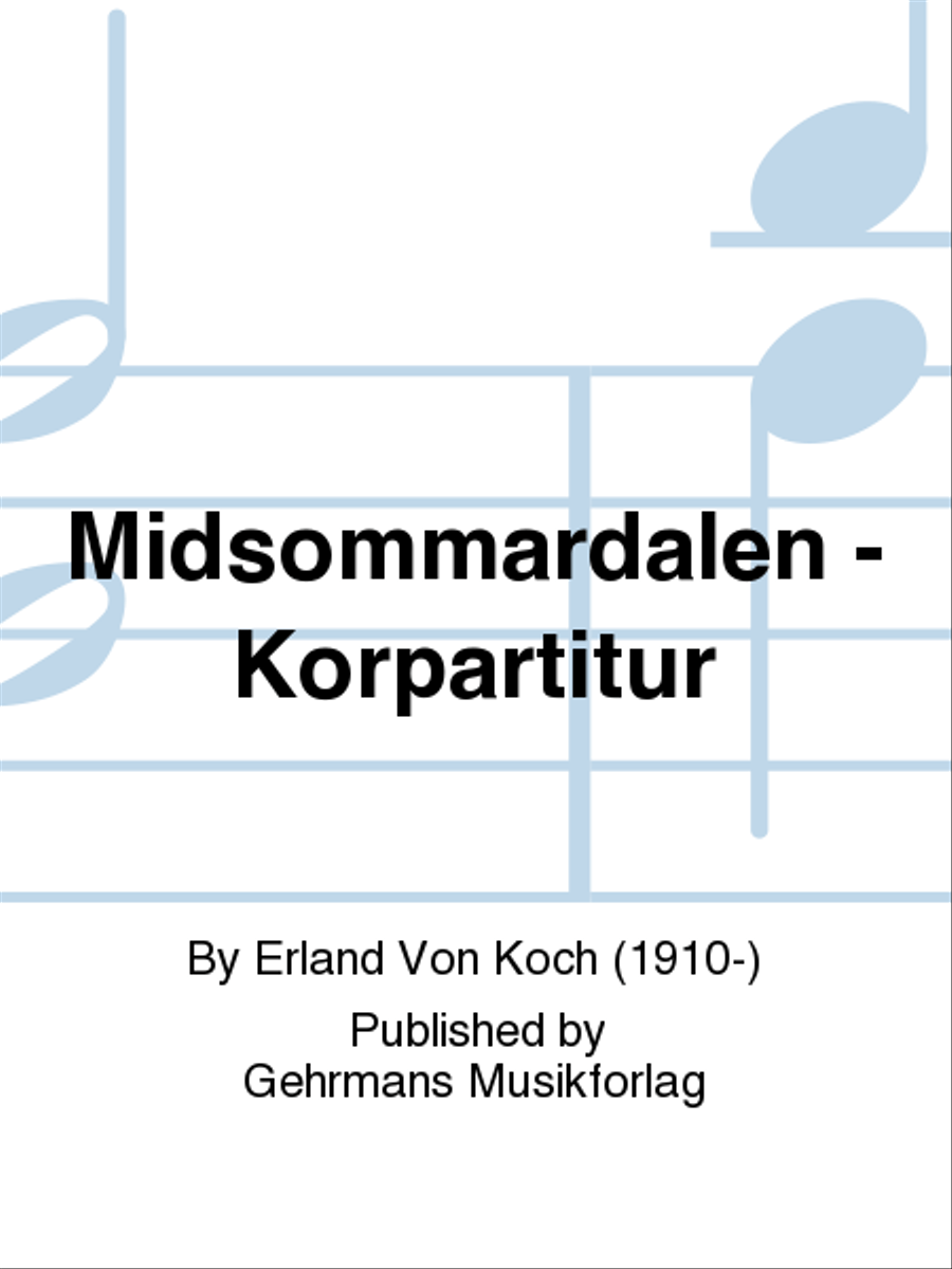 Midsommardalen - Korpartitur Choir scores gallery preview page 1