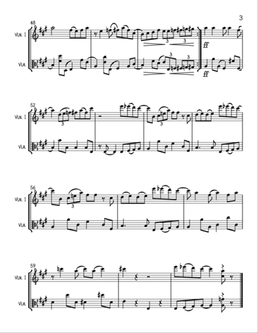 Always Look On The Bright Side Of Life String Duet scores gallery preview page 3
